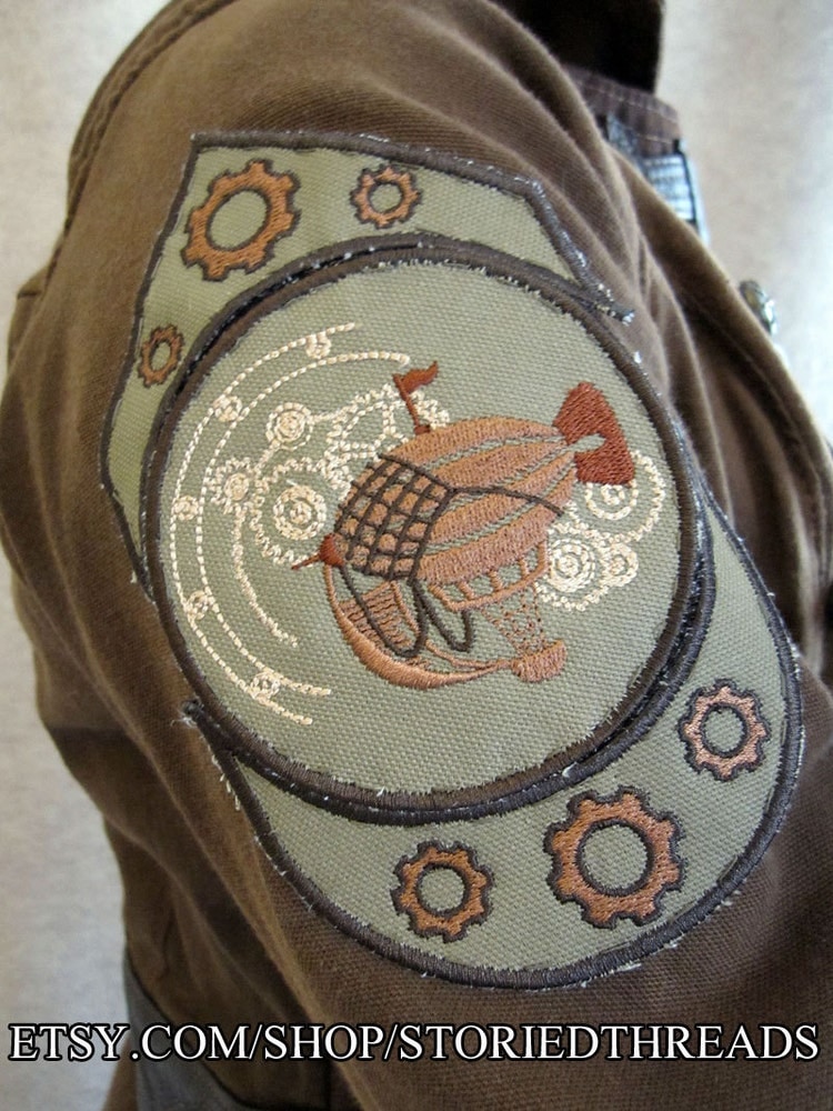 Steampunk Patch Military Insignia Custom Made by  