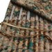 Knitting Needle Case Brown Green Organizer Roll Up Case
