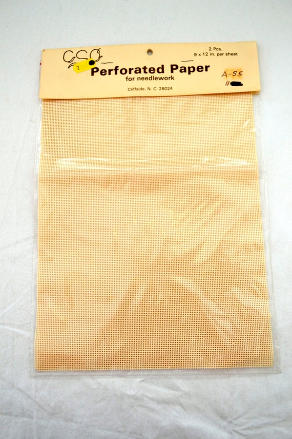 Vintage Perforated Paper for Needlework