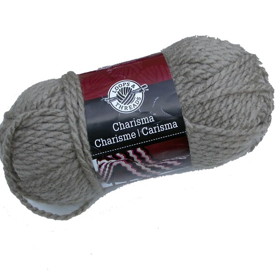 Charisma Yarn by Michaels Loops and Threads Taupe Beige Bulky