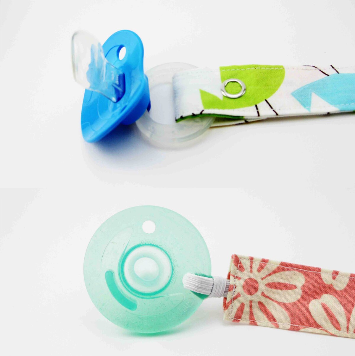 Soothie Pacifier Clip Small Grey Chevron Mam Gumdrop Nuk