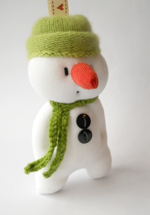 stuffed snowman ornaments