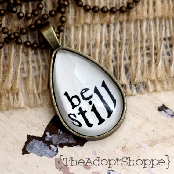 be still necklace by on Etsy