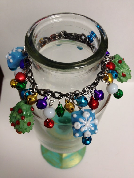 Items similar to Christmas Charm Bracelet #1 on Etsy