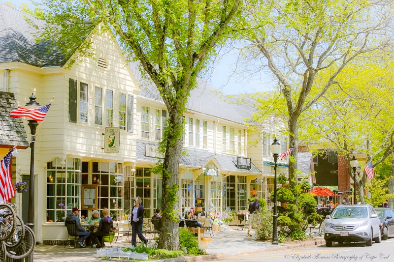 Main STREET FALMOUTH Cape Cod Massachusetts Fine Art