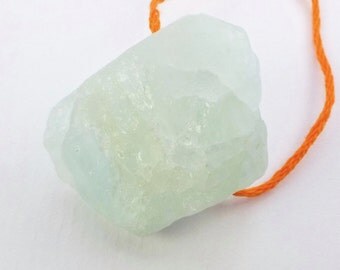 AQUAMARINE BeAdS. Natural. XXL. Chunky Nugget Rough Gemstone Beads. 1 pc. 85.0 cts. 22x26x21 mm (Em941)