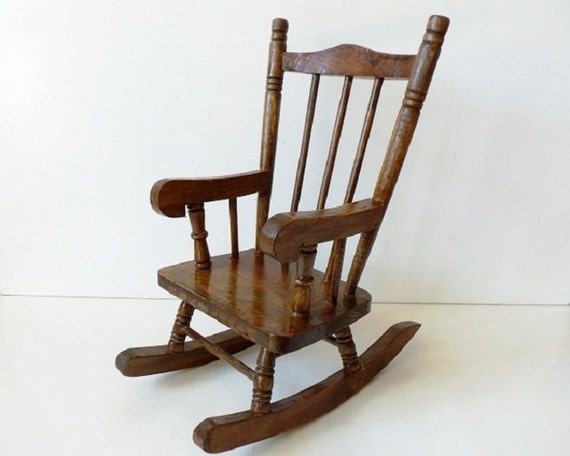 vintage teddy bear rocking chair