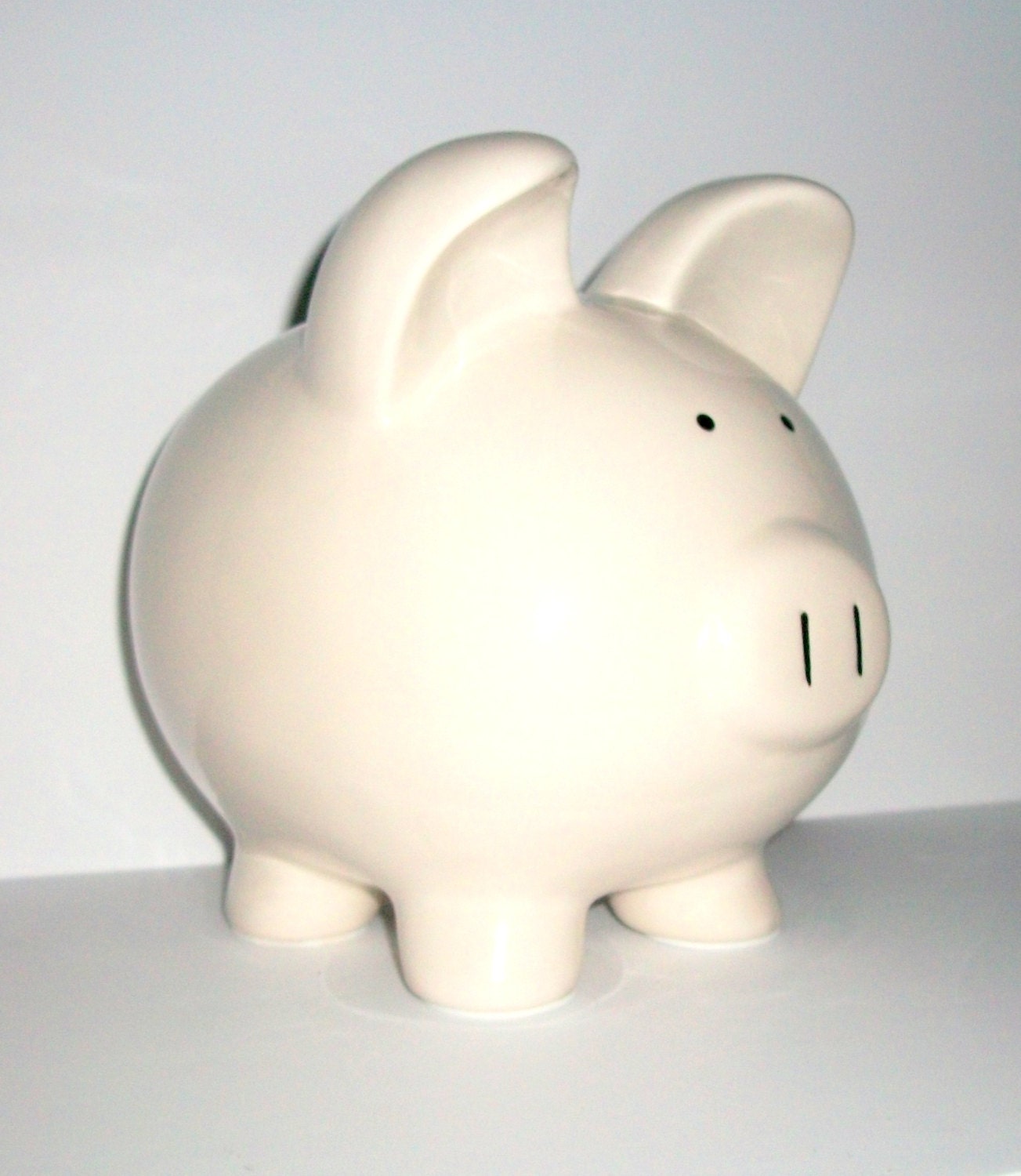 Piggy Bank Jumbo Hand Painted Large Ceramic Jungle Theme