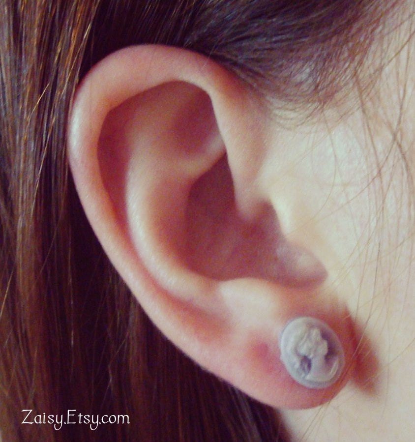 Pretty Cameo Plugs for Gauged Ears Choose your color Size 0