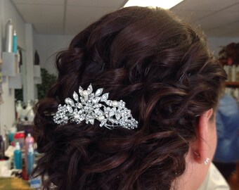 Vintage Inspired Pearls bridal hair comb, Swarovski pearl hair comb, wedding hair comb, bridal hair accessories, wedding hair accessories