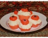 PUMPKIN CUPCAKE Scented Primitive Pumpkin Cupcake Wax Melts Tarts Fall Decor Harvest Bowl Fillers HHCOFG