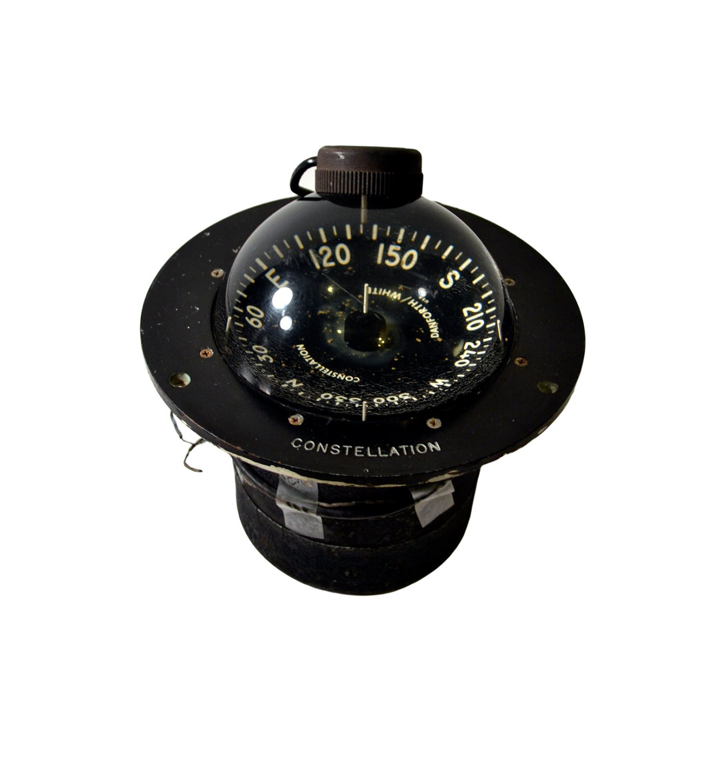 Vintage Boat Compass Constellation Danforth / White Nautical