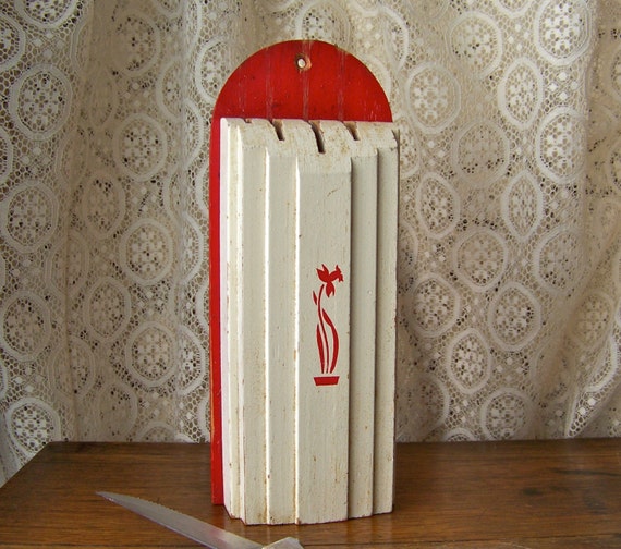 Vintage Kitchen Knife Holder Nuway by CynthiasAttic on Etsy