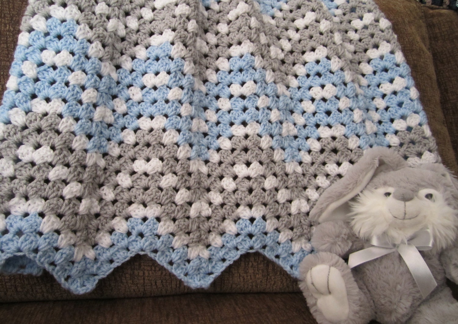ripple baby boy blanket chevron blanket crochet baby boy