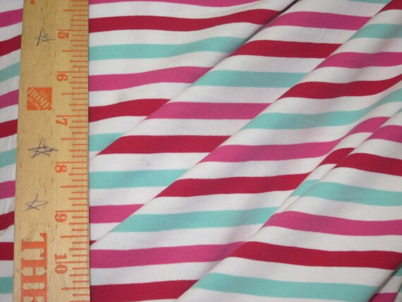 rainbow cotton lycra fabric