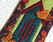 Butterfly House Quilt Wall Hanging ~ With Butterfly Hanger 9" x 22" ~ SCOFG