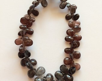 Specitite Faceted Tear Drops-Graduated