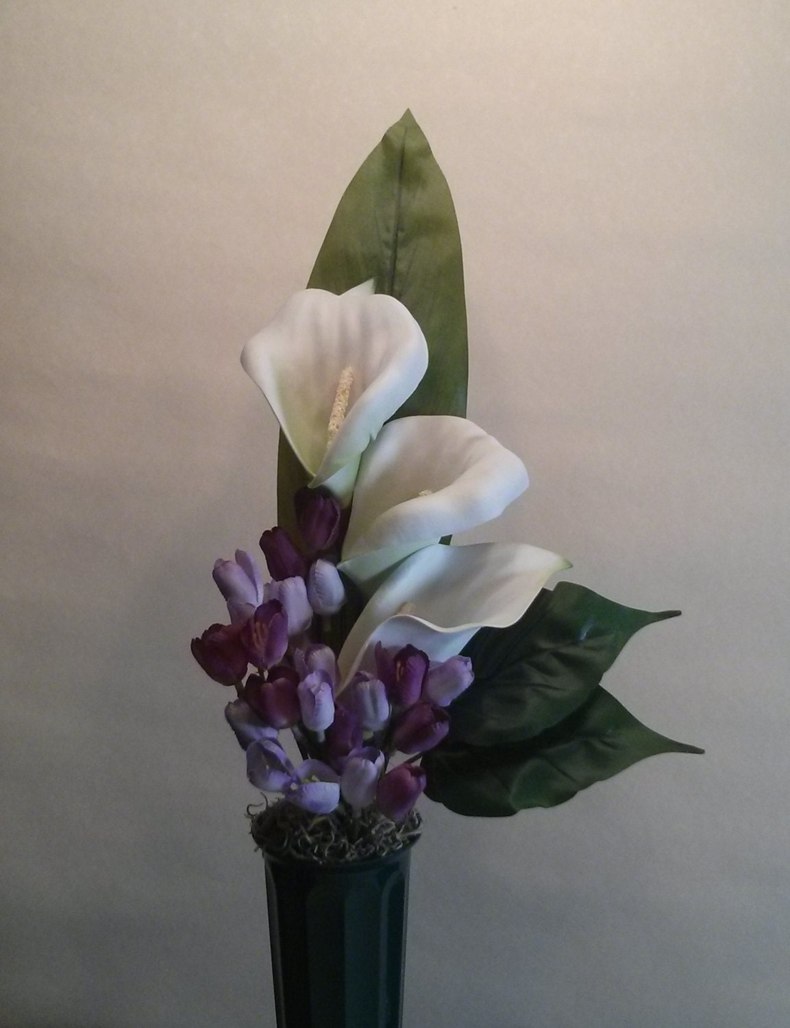 Memorial Flowers for Grave Decoration calla lilies by