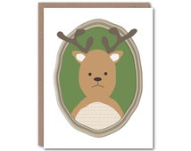 Popular Items For Woodland Animal Card On Etsy