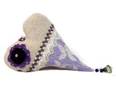 Purple pillow sachet, mauve sachet, drawer sachet, purple sachet