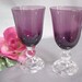 Fostoria Victorian Purple Claret Wines 1934 to 1943 Vintage Colored Glassware