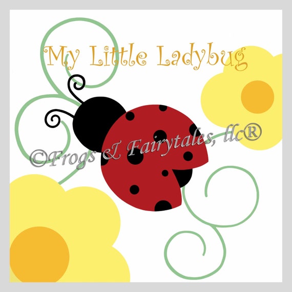 Ladybug Wall Art, Print