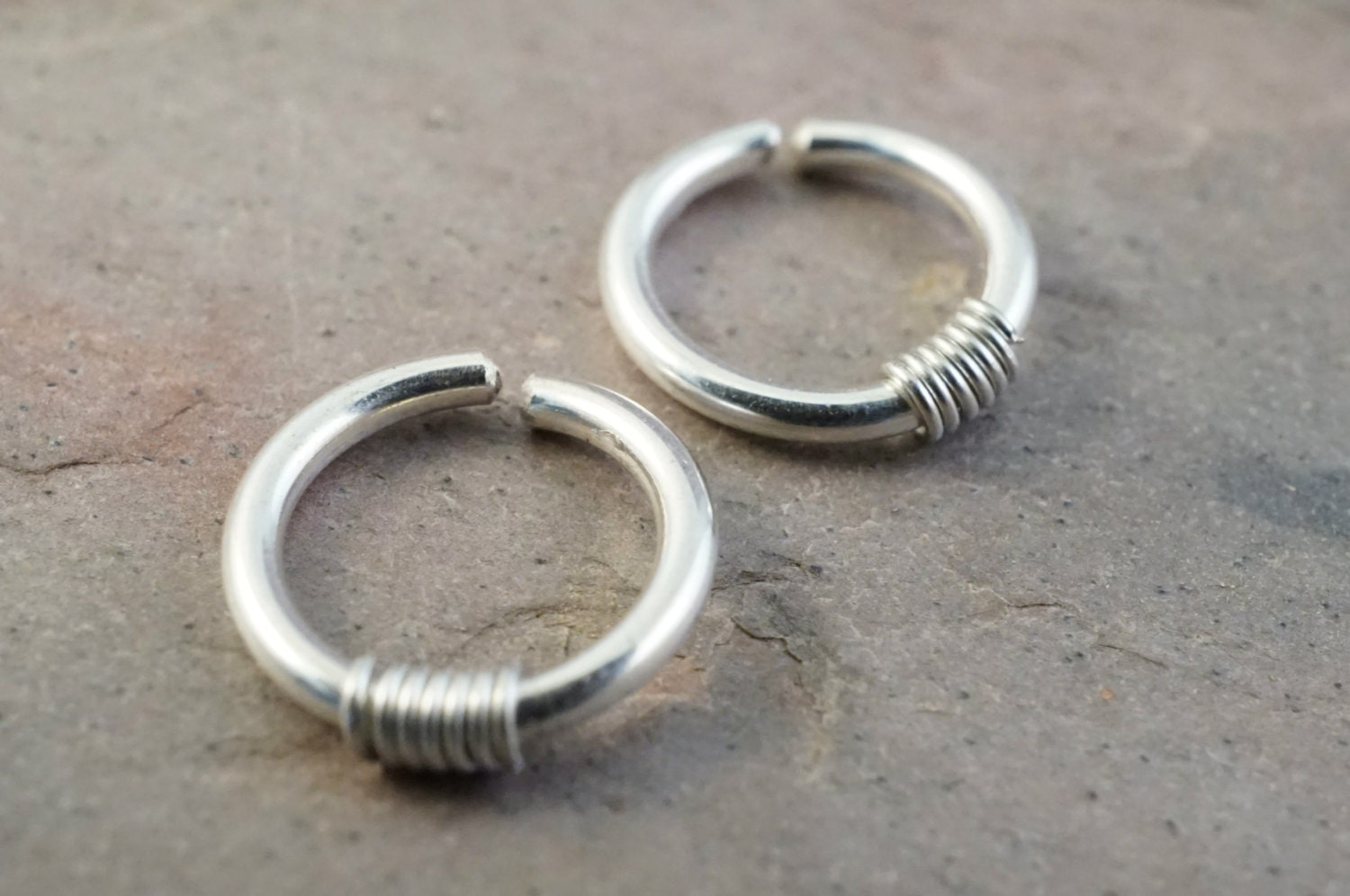 Pair of 16 Gauge Sterling Hoop Earrings You by MidnightsMojo