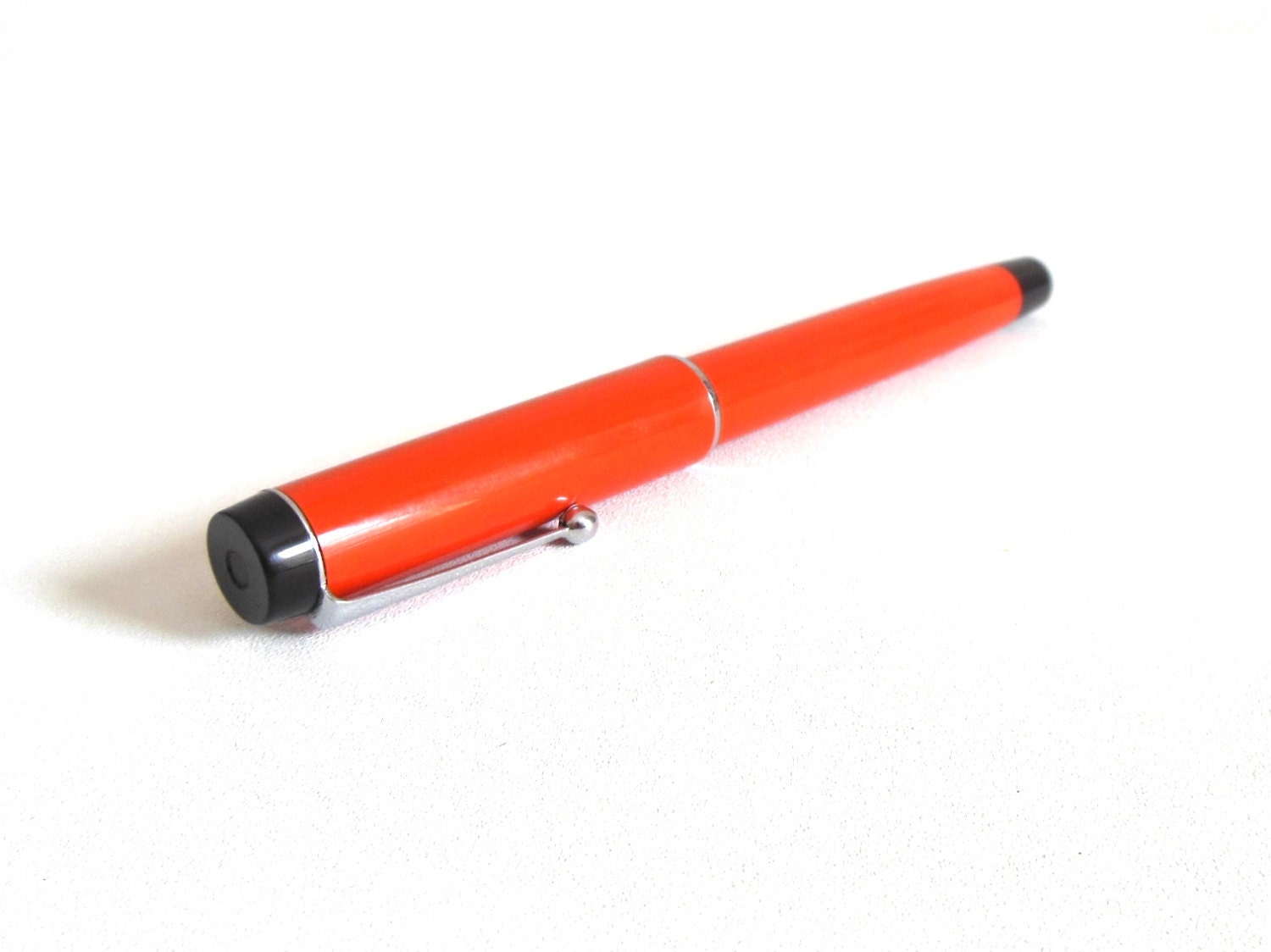 Parker Big Red Ballpoint Pen Orange Rust Color