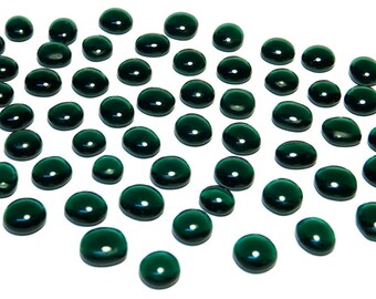 Kiln Formed Green Transparent Glass Bubbles 55 Pieces (B634)