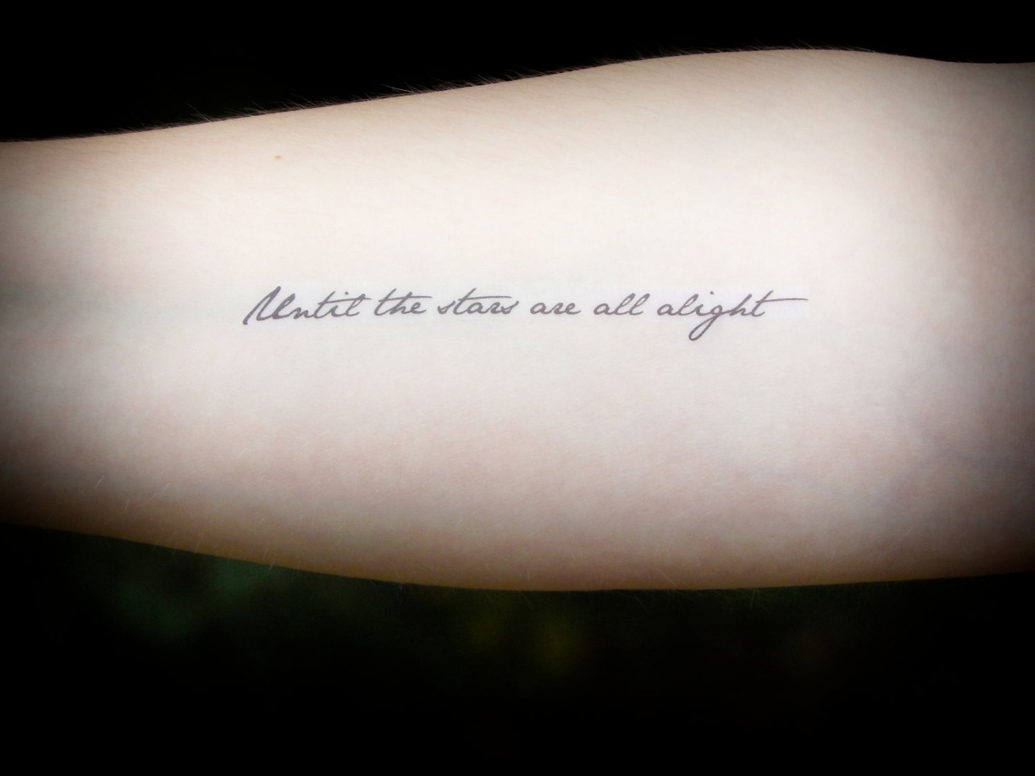Temporary Tattoo Lord of the Rings Tolkien Tattoo Quote
