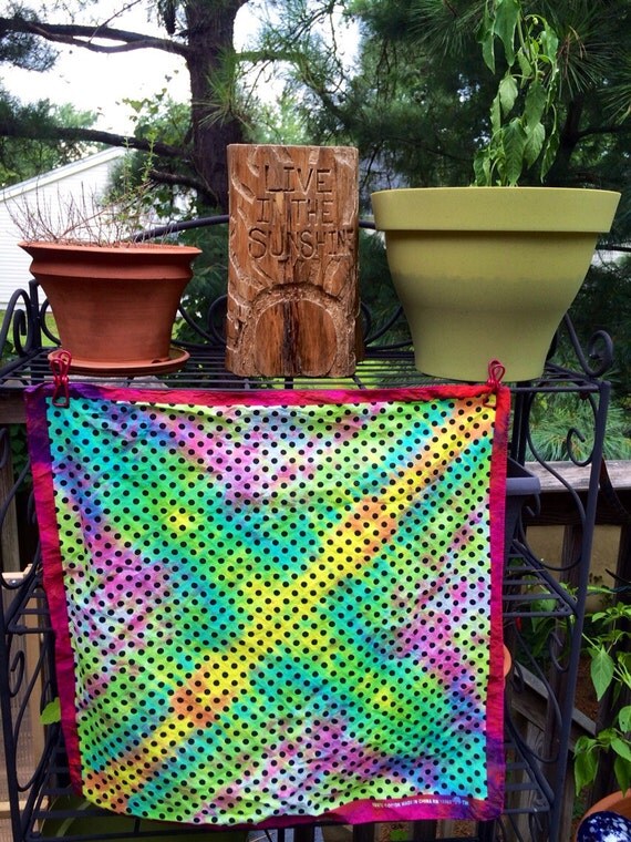 Tie Dye Bandana Hippie Room Decor Tie Dye Wall by missioncatnip