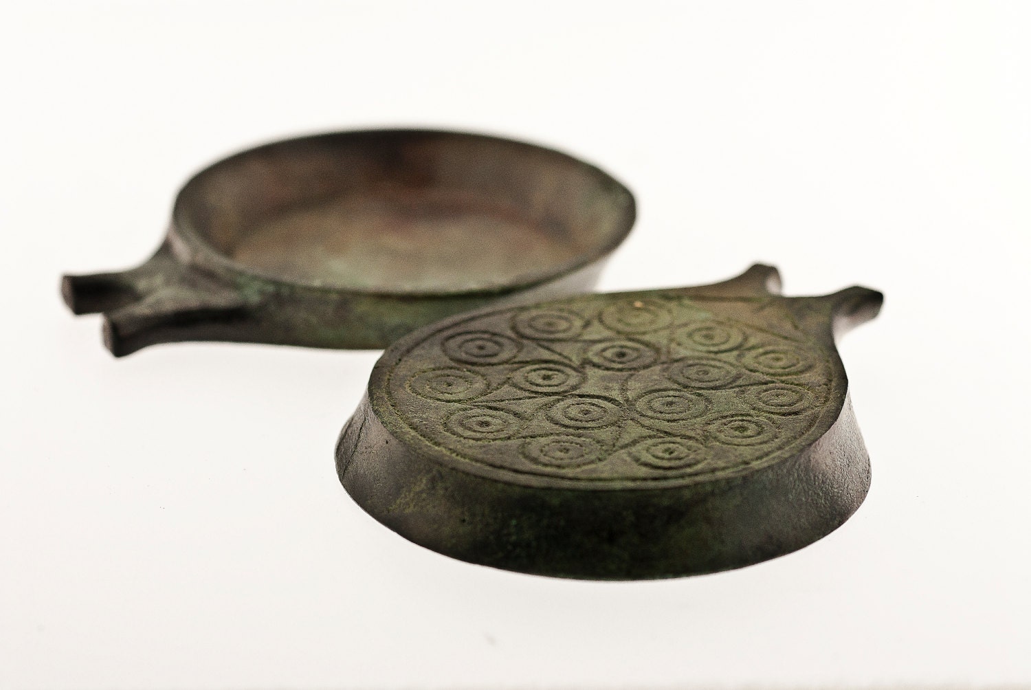 Ancient Greek Paperweight Cycladic Vessel Frying Pan