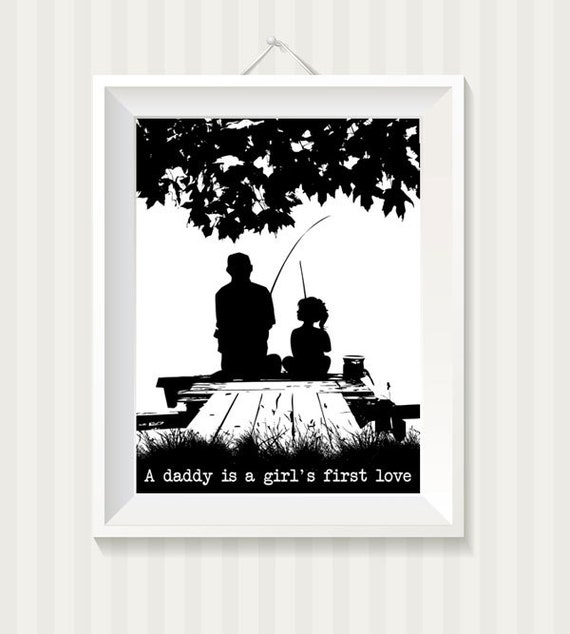 Download Father Daughter Fishing on the Dock A Daddy is a Girls First