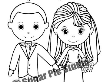 printable personalized wedding coloring activity book favor