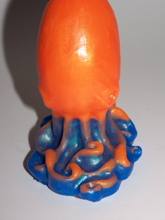 Octopus Butt Plug In Aztec Orange And Ic