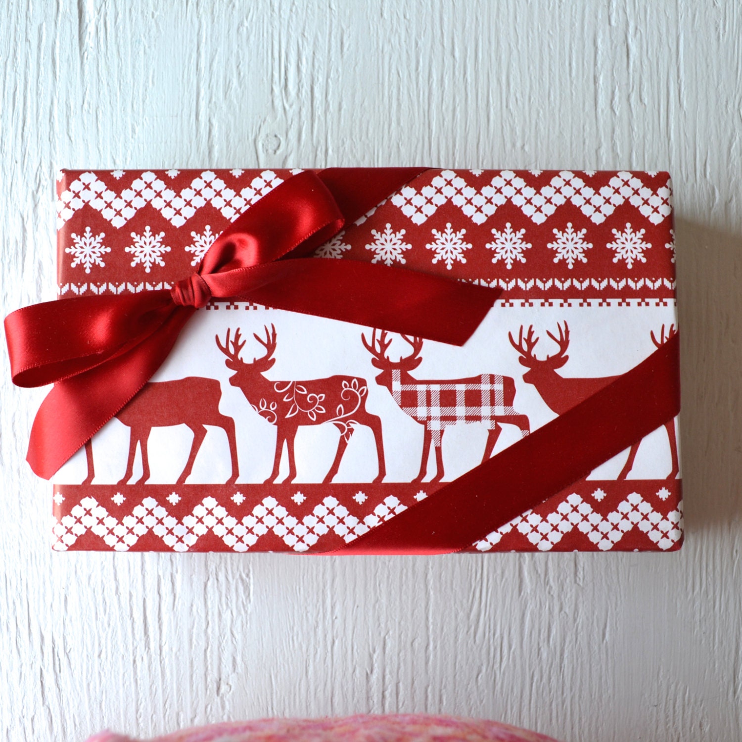 Reindeer Christmas Wrapping Paper 