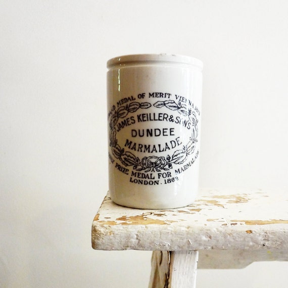 Antique Dundee Marmalade Jar James Keiller & Son's Crock