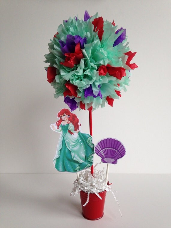 Princess Ariel birthday party decoration centerpiece