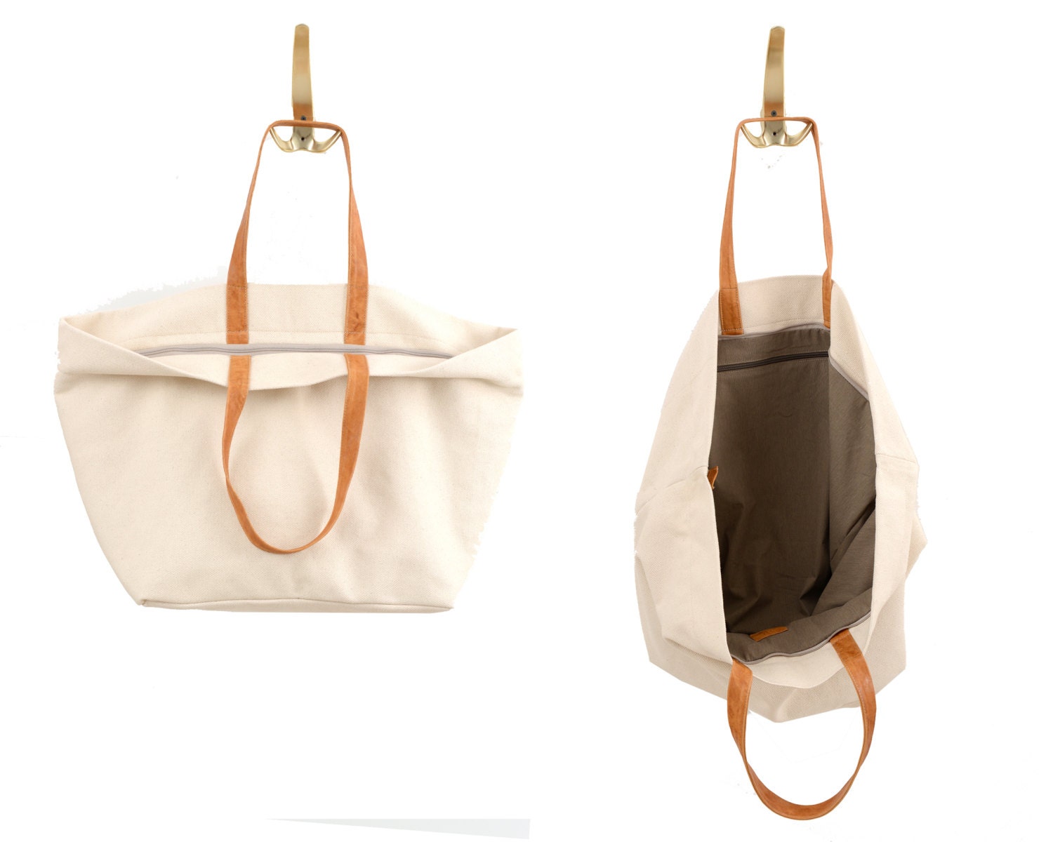 Classic Beige Over the Shoulder Bag Cream Colored by StellaandLori