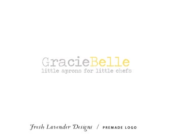 Premade Logo Design For Photographers And Small Crafty Boutiques Two Toned Typewriter Font Premade Logo Design For Photographers And Small Crafty Boutiques Two Toned Typewriter Font