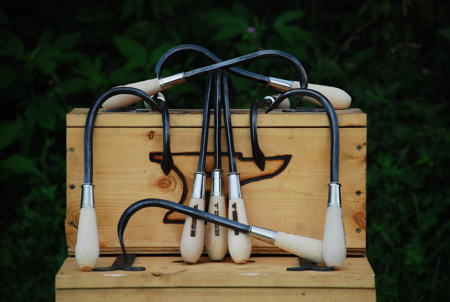 Garden Tools Hand Single Tine Cultivator Blacksmith