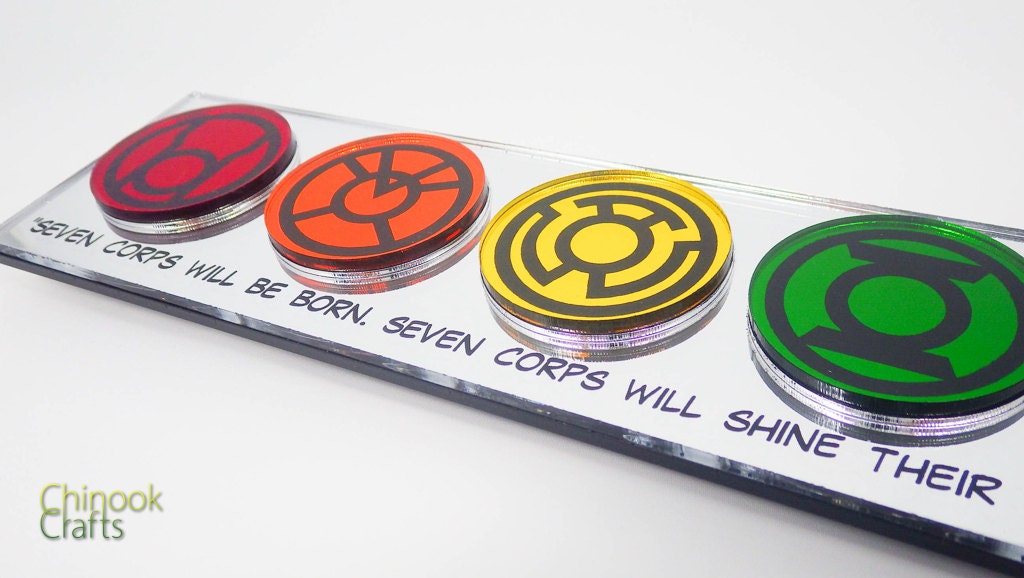 Emotional Spectrum of Lantern Corps DC Comics by ChinookCrafts