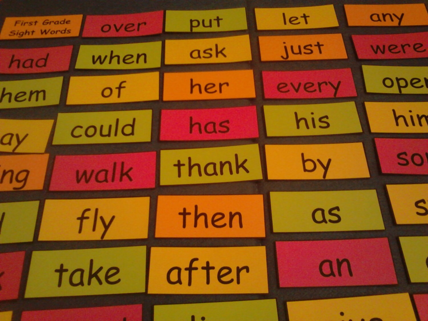 first grade sight words first grade sight words