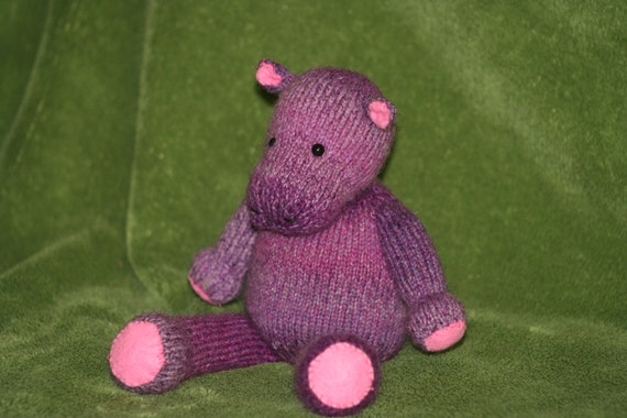 purple hippo soft toy