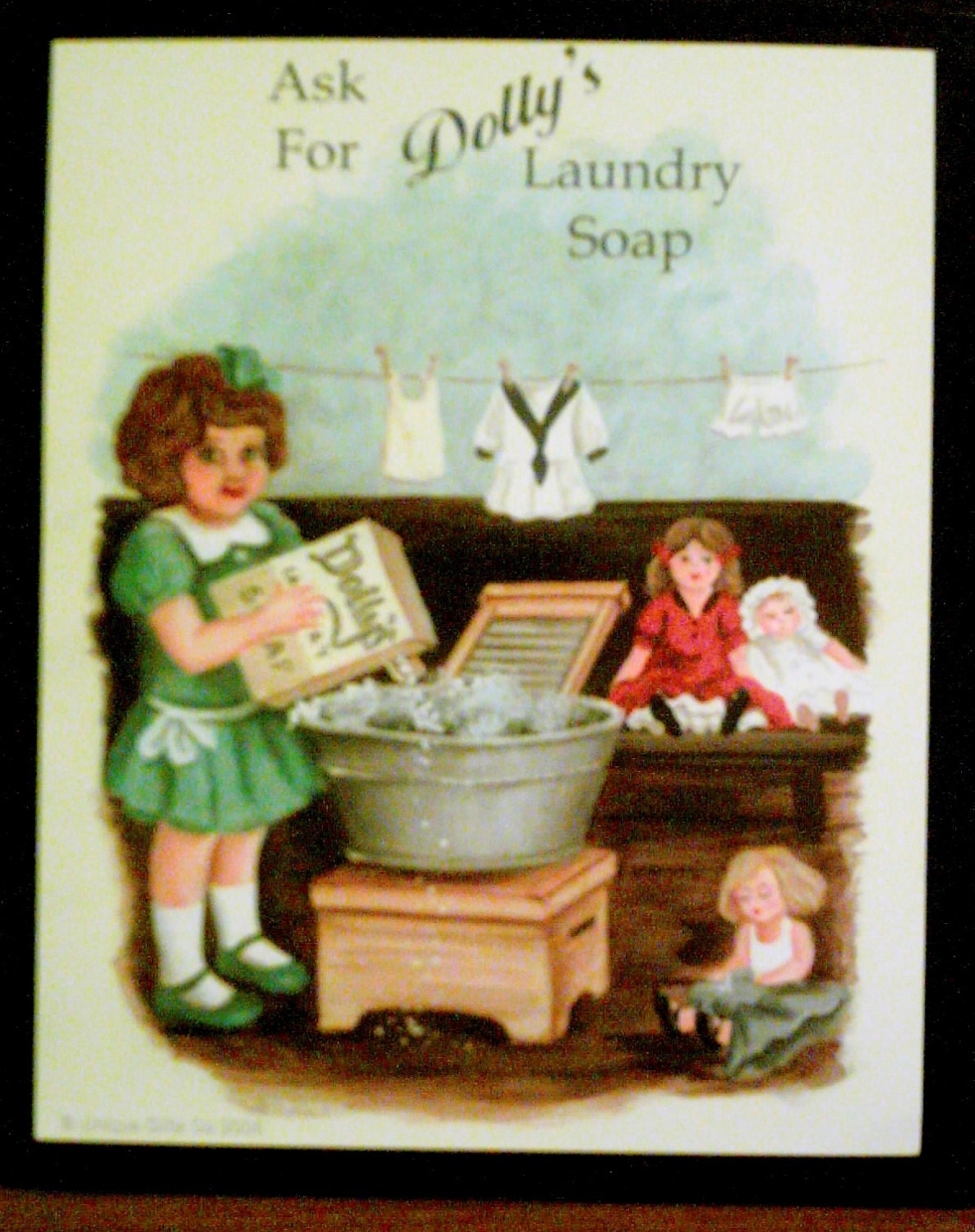 LAUNDRY Sign Dolly's Retro Primitive Country Laundry