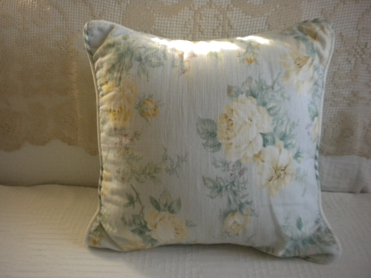 sale lovely shabby chic yellow cabbage rose pillow shabby sale lovely shabby chic yellow cabbage rose pillow shabby