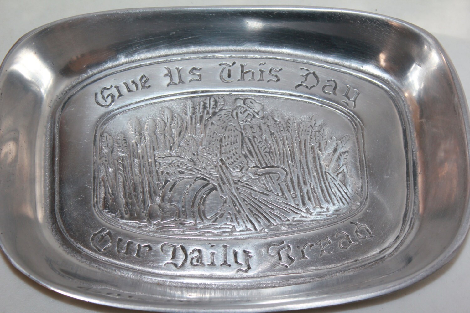 Vintage Pewter Tray By CC Cantrell