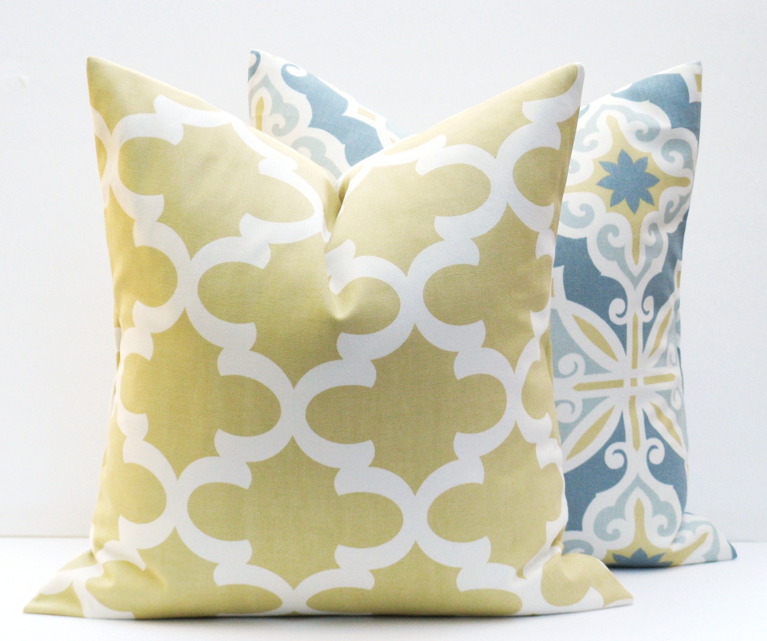 Decorative Pillow Covers. Gold Pillow. Grey Yellow by EastAndNest