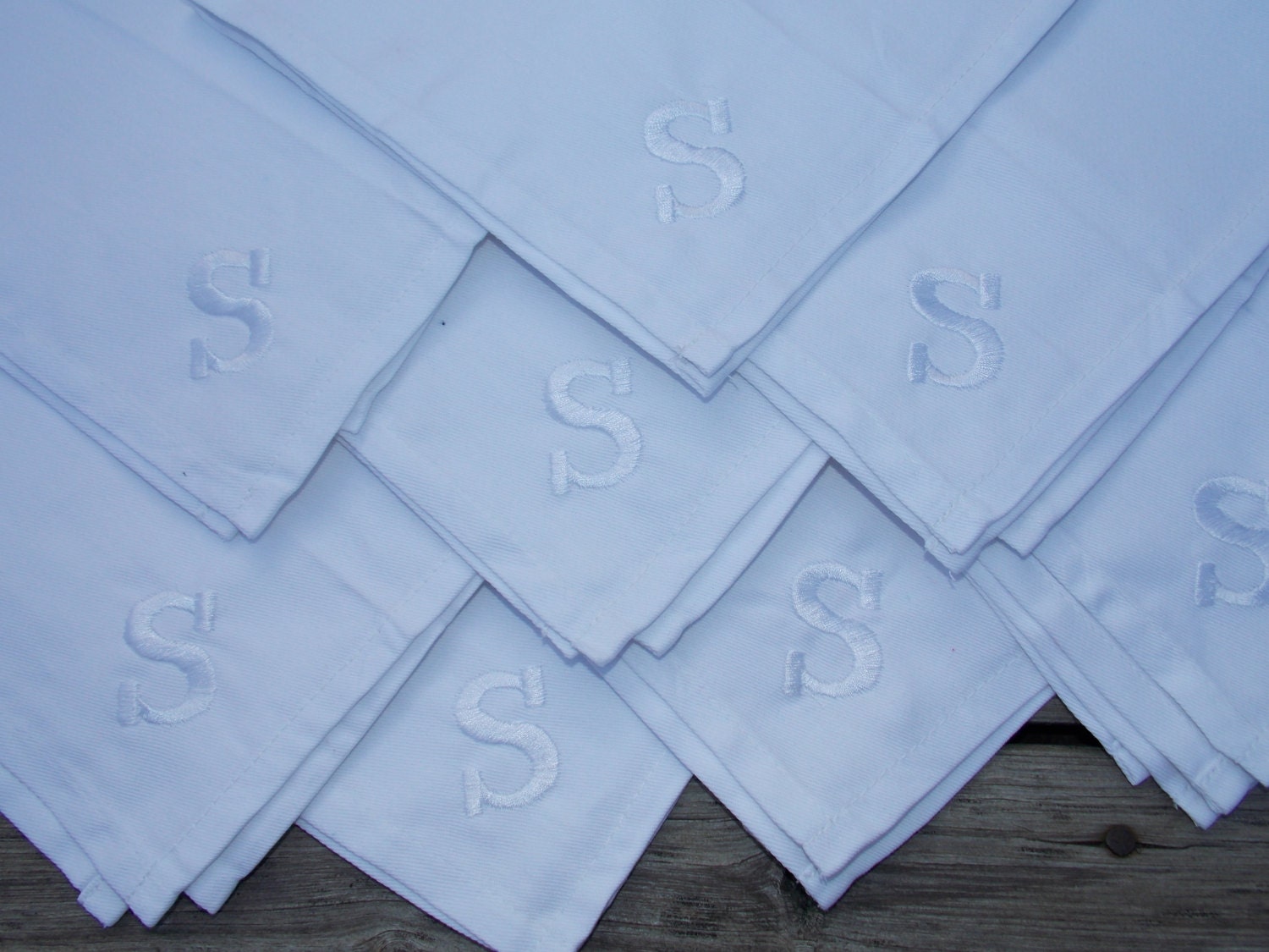 Monogrammed Cloth Napkins Personalized Cloth Napkins Dinner