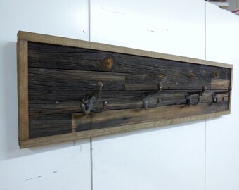 Barn Wood Coat Rack Rustic Antique Schoolhouse Hooks Barn Wood Coat Rack Rustic Antique Schoolhouse Hooks